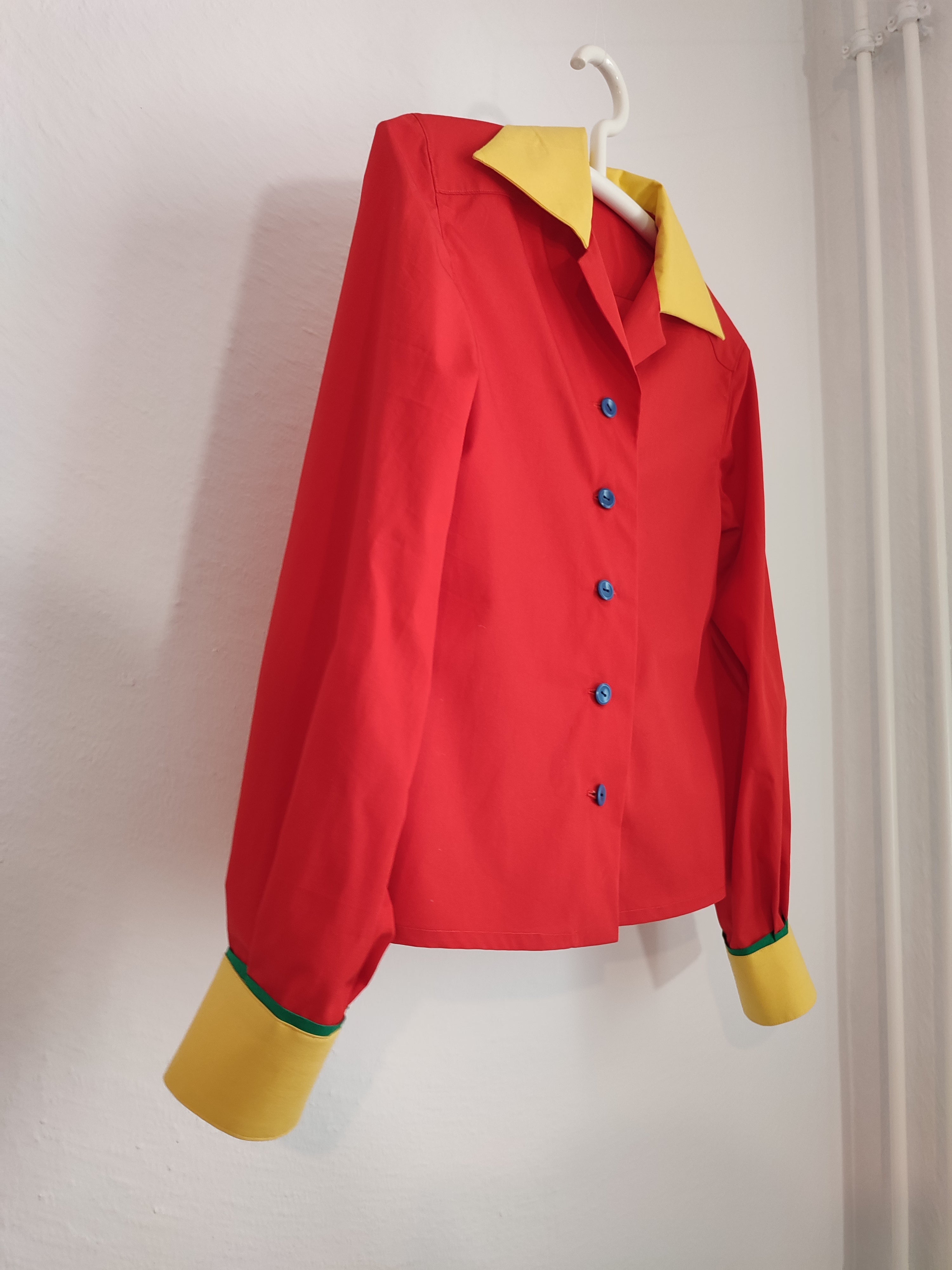 Schmale bunte Bluse