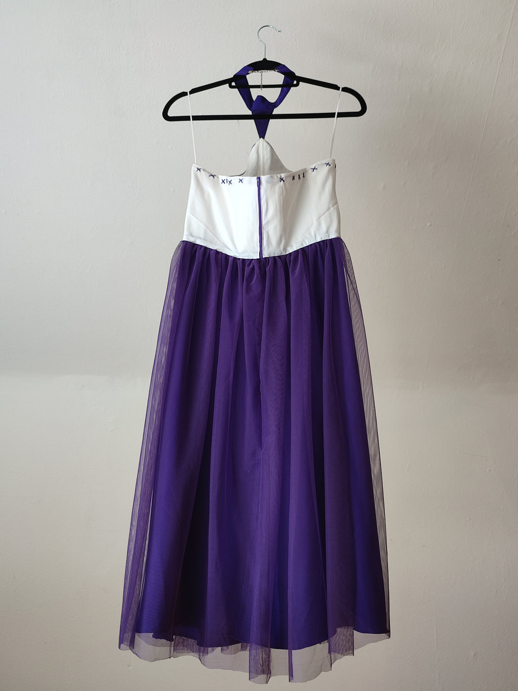 Lila Midikleid