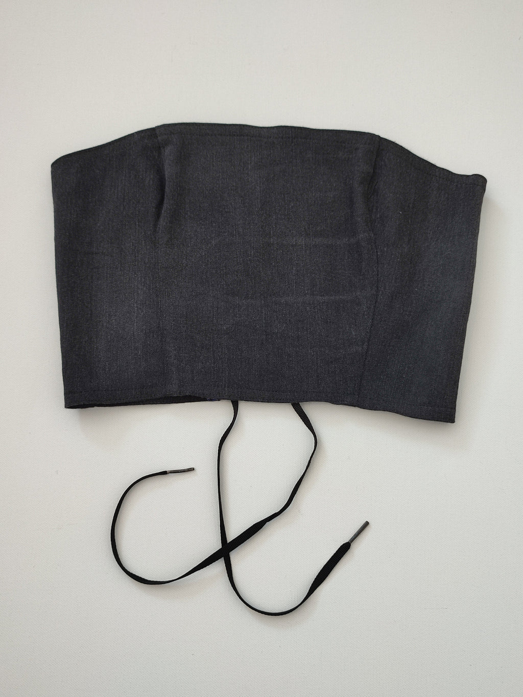 Schwarzes Denim Korsett