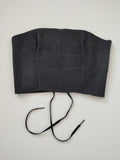Schwarzes Denim Korsett