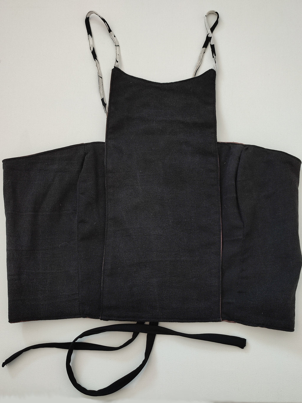 Schwarzes Denim Korsett