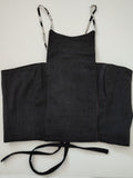 Schwarzes Denim Korsett