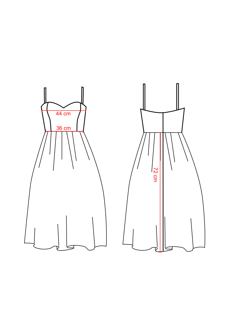 Lila Midikleid