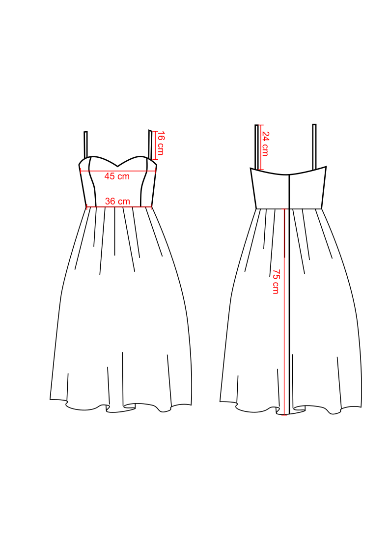 Weißes Midikleid
