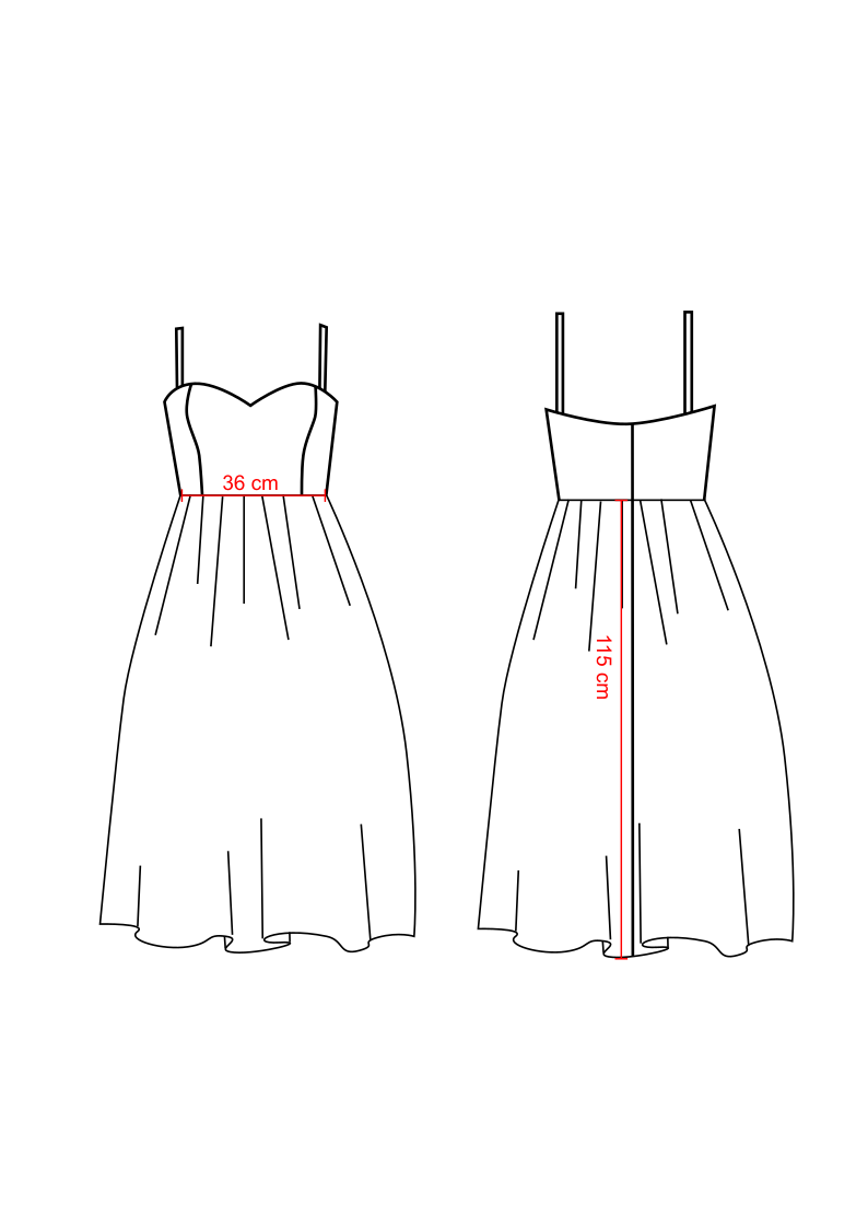 Rückenfreies Kleid
