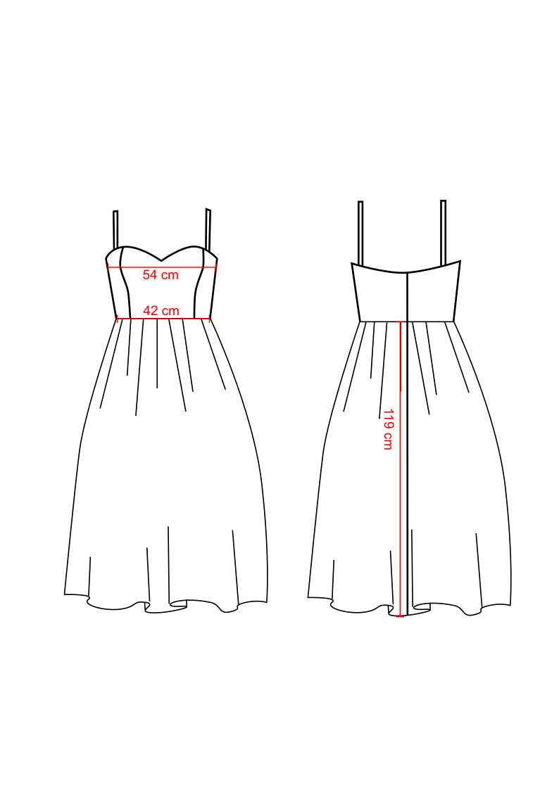 Grünes Kleid mit Schlitz