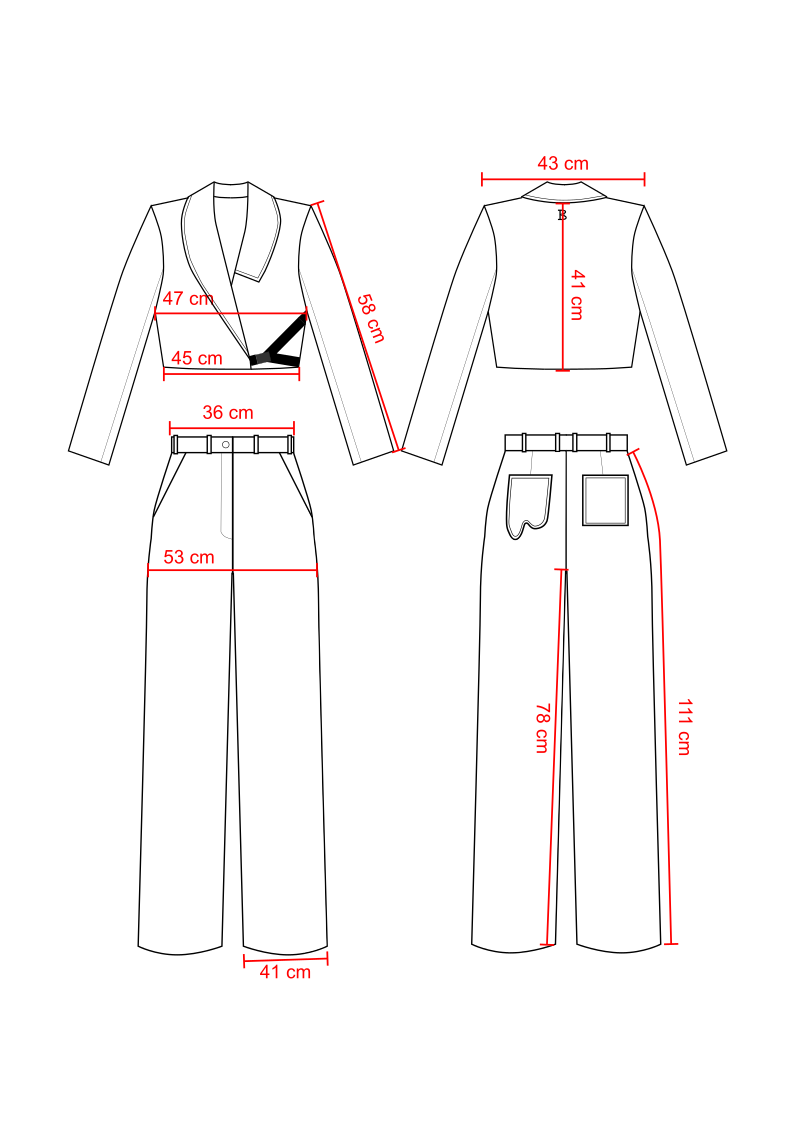 Gestreiftes Set